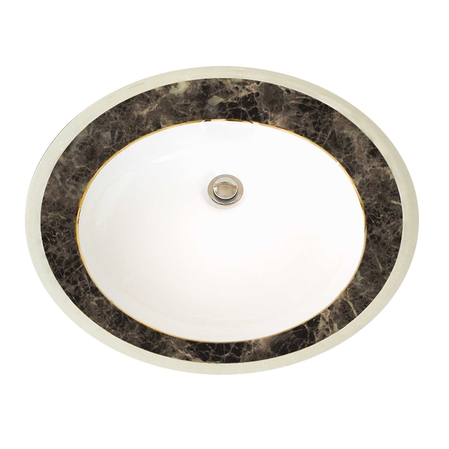 faux brown marble painted bathroom sink