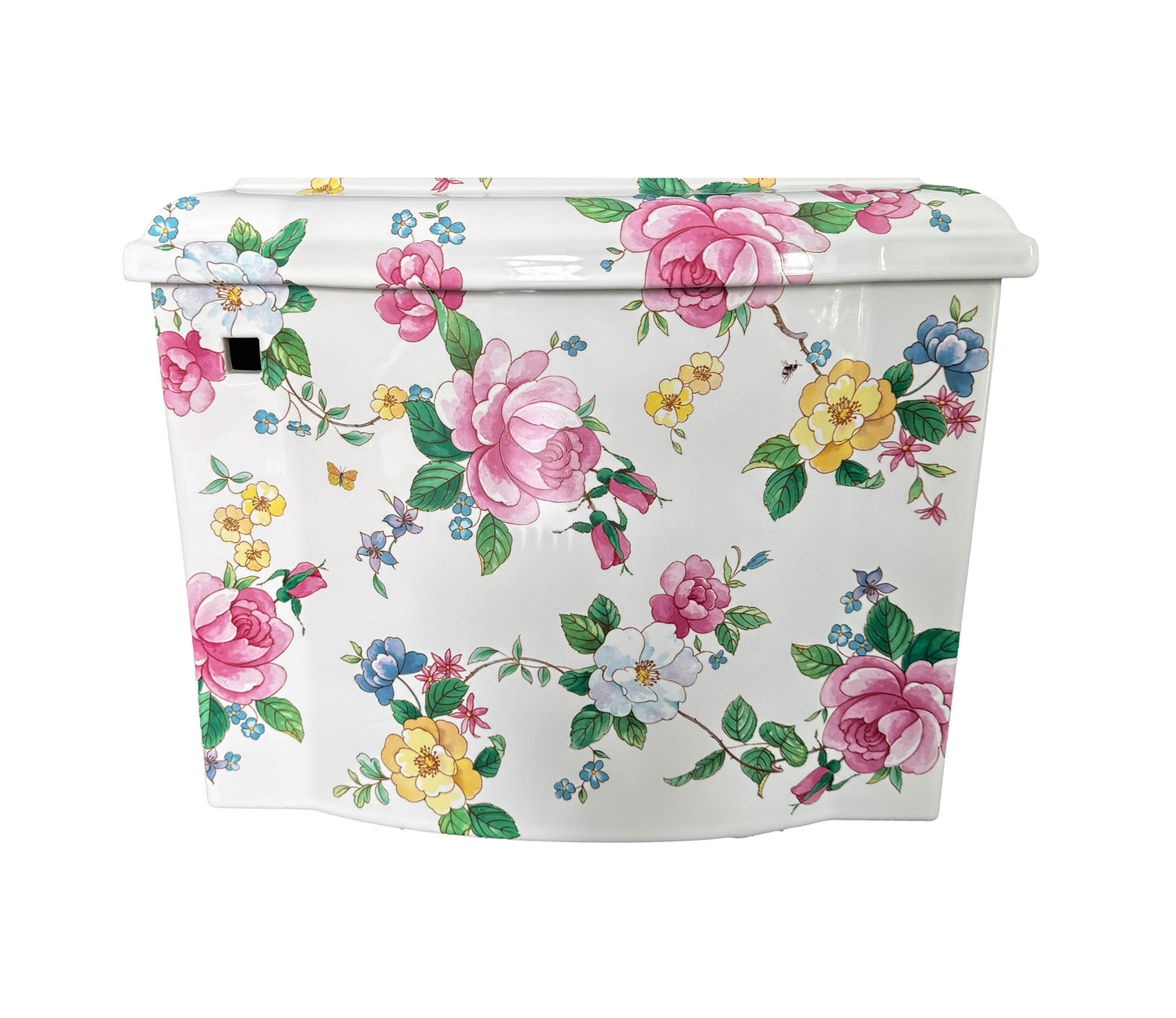 Chintz Roses Devonshire Toilet Tank
