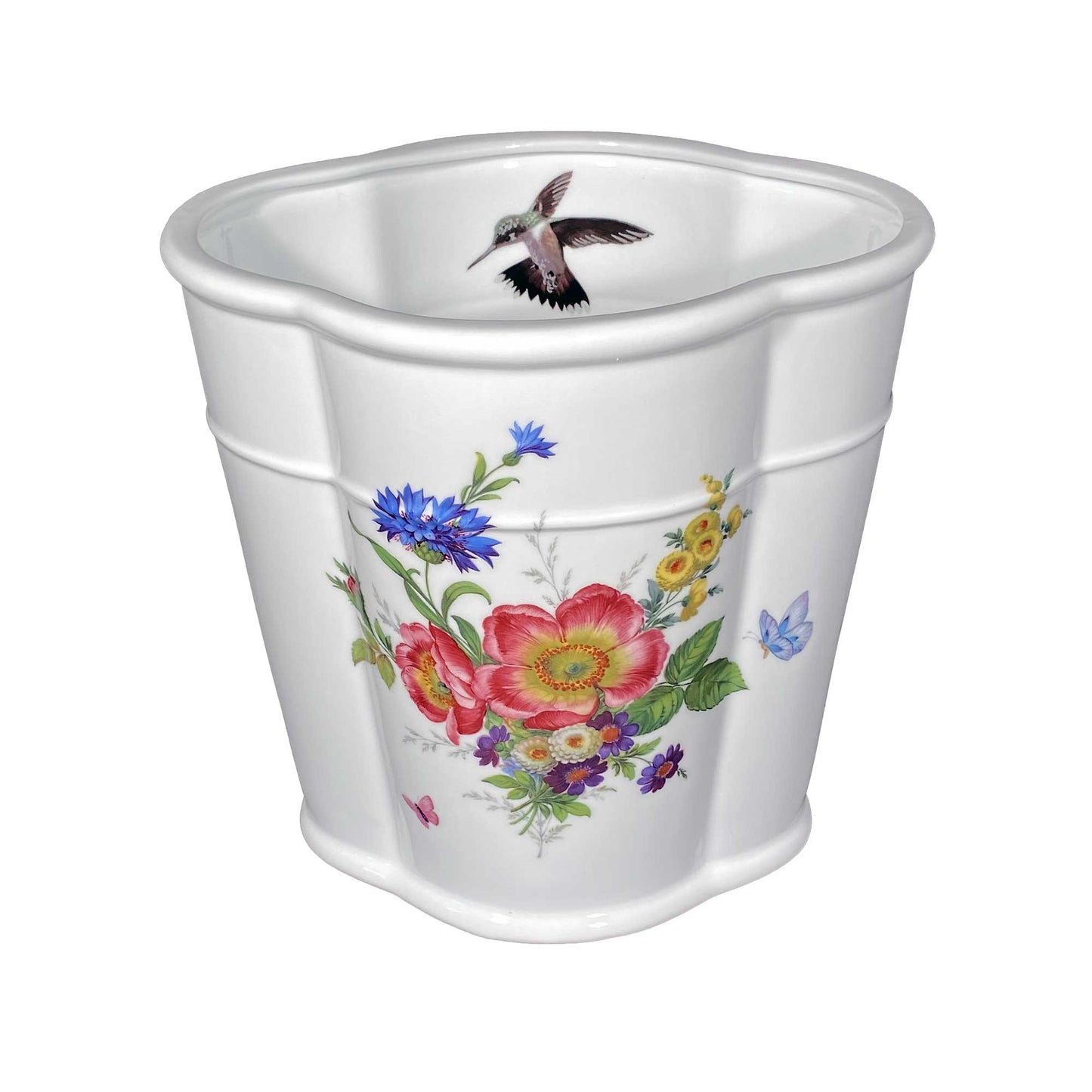 Scented Garden & Hummingbirds Wastebasket