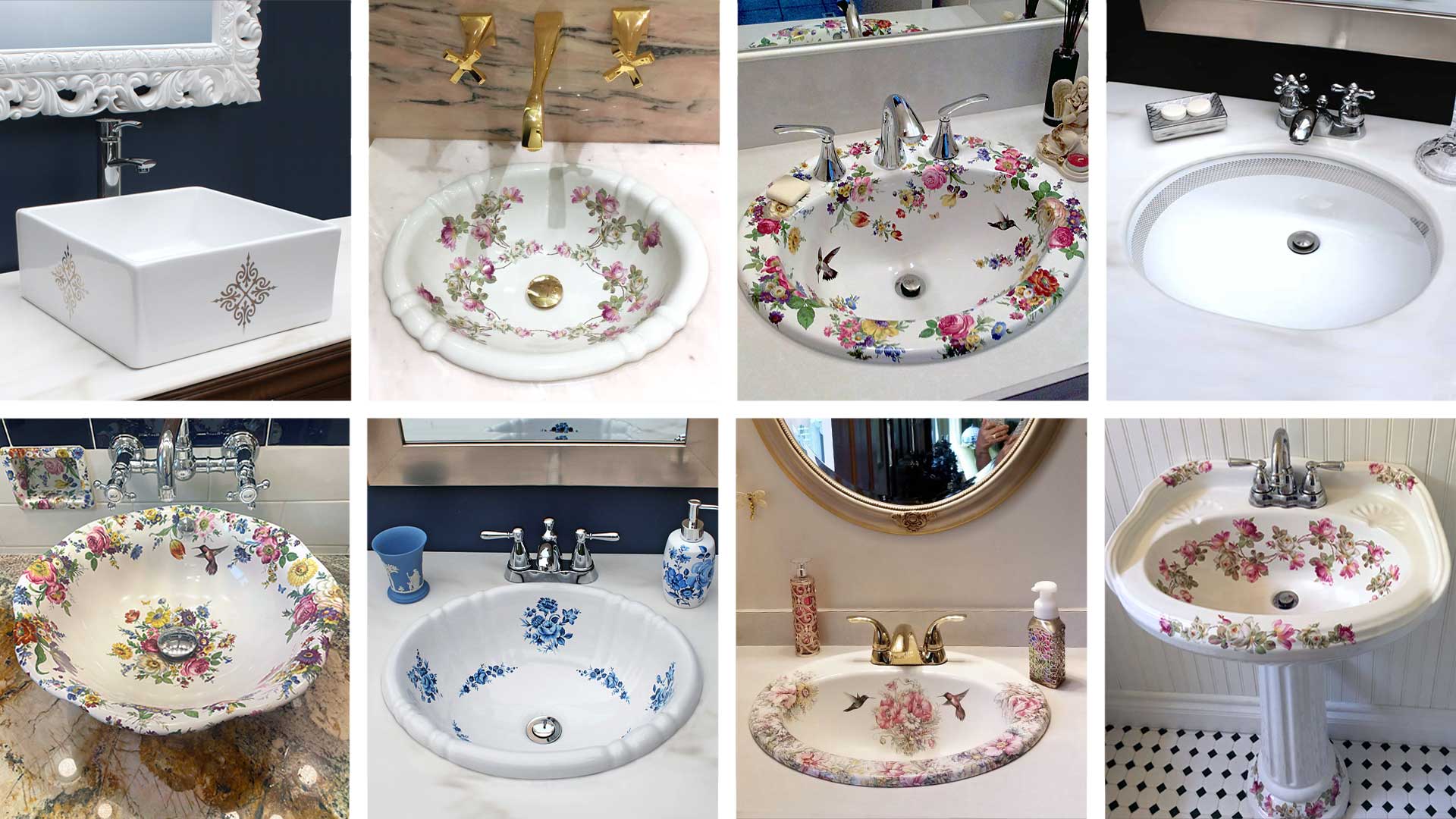 ideas to design your bathroom with one of our hand painted sinks