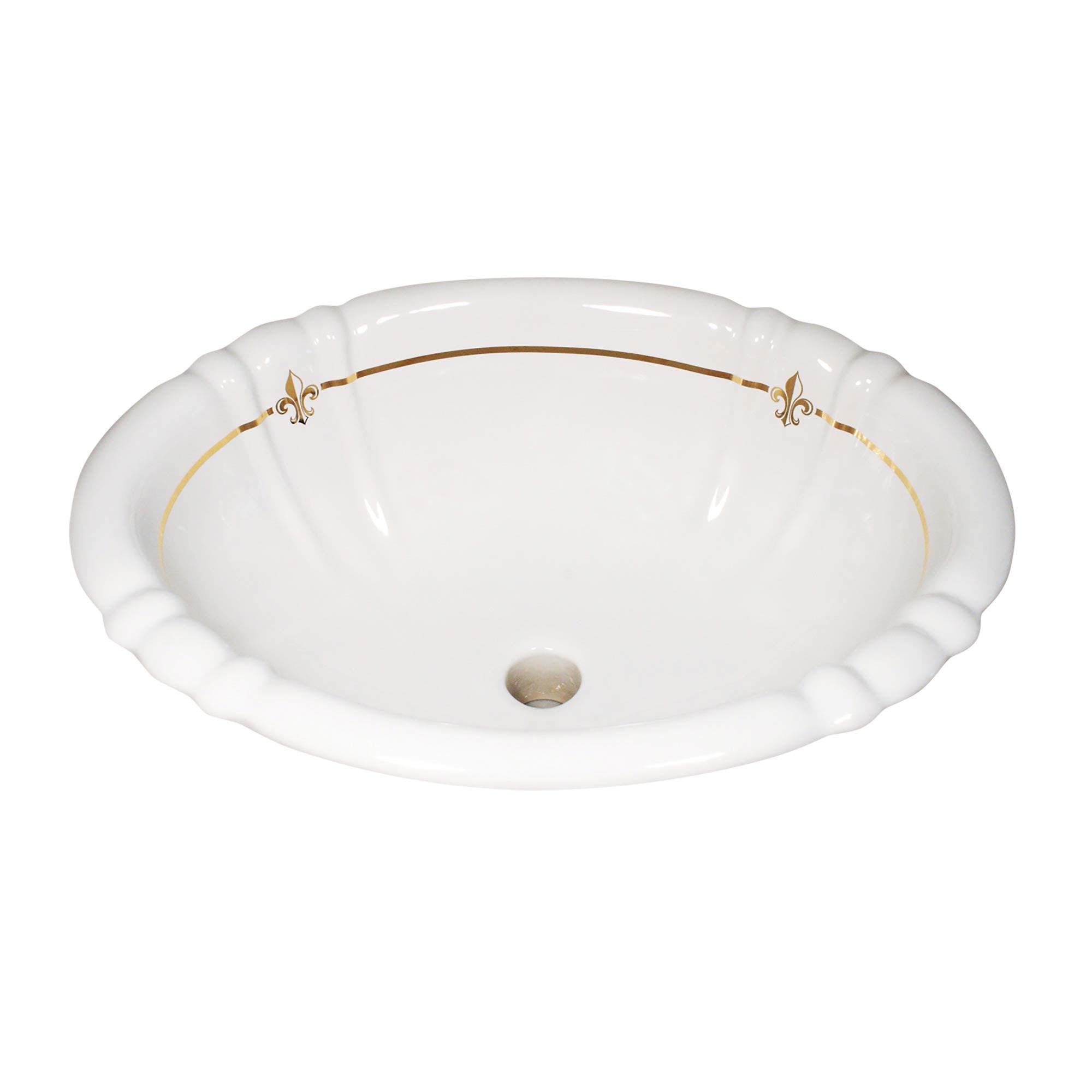 Border Design Hand Painted Bathroom Sinks – DecoratedBathroom