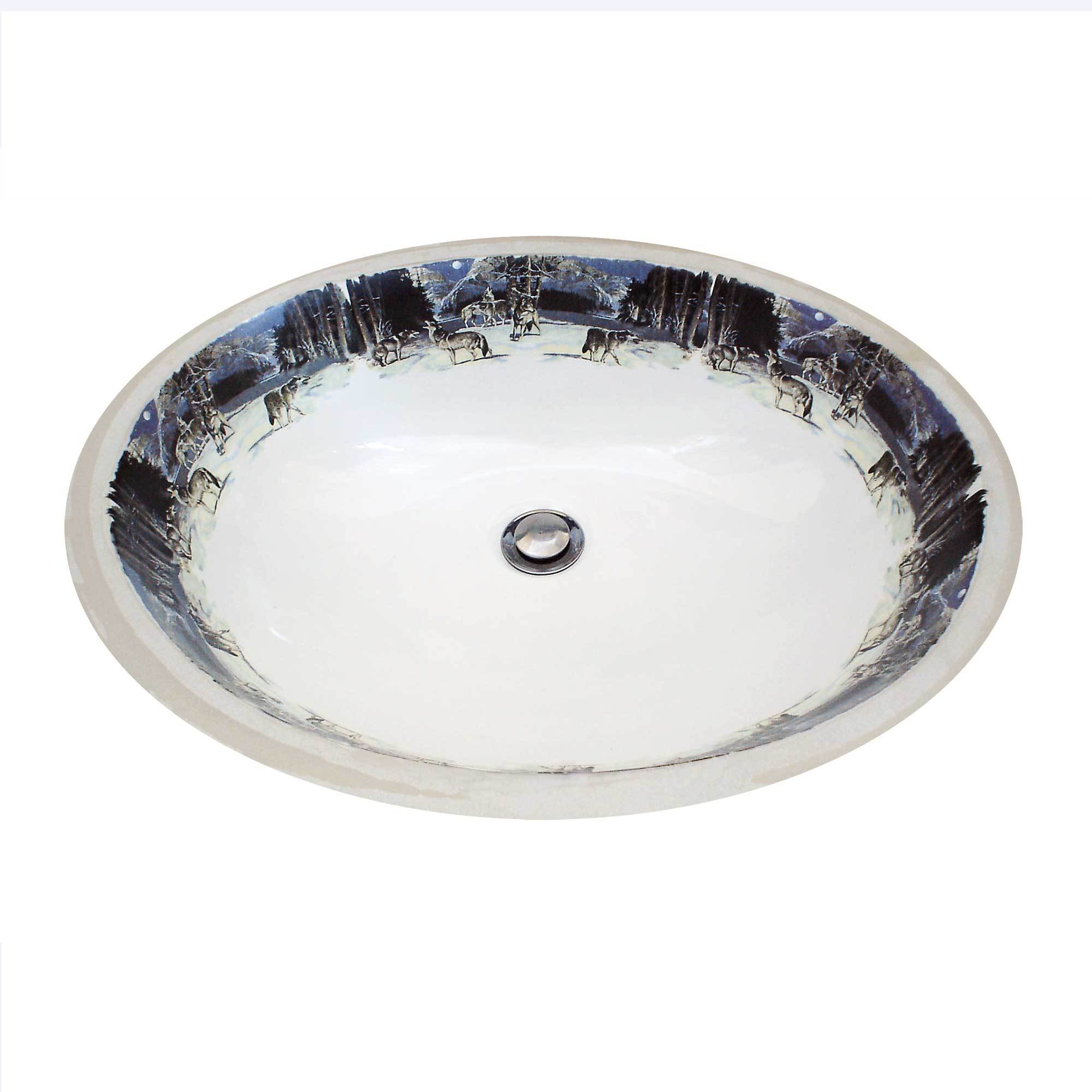 Border Design Hand Painted Bathroom Sinks – DecoratedBathroom